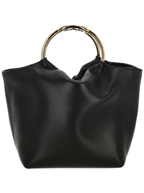 black calf leather pebbled texture two metallic top Valentino Garavani | 4W2B0N18TLJ0NO